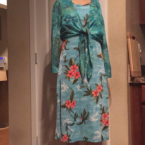 dress and bolero jacket